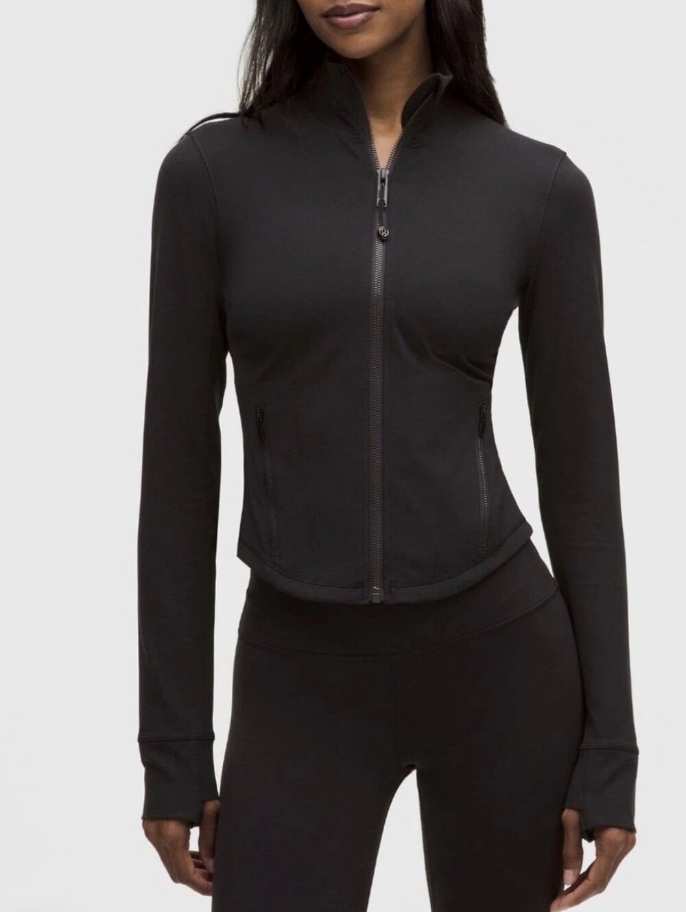 Lululemon Define Mesh Back Jacket Nulu Size 10 Black